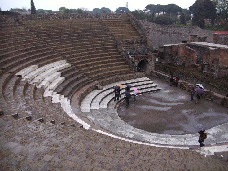 Theatre at Pompeii - reworked by the Romans, but built by Oscan-speakers